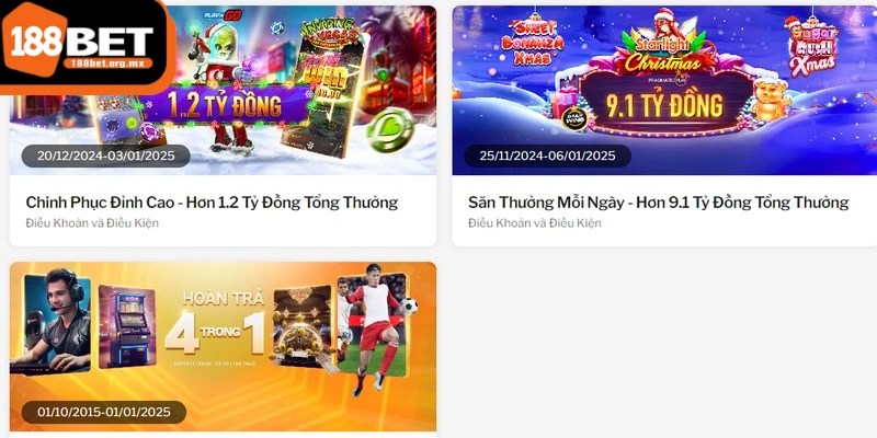 188BET thưởng mỗi tháng - Tổng thưởng hơn 1,2 tỷ đồng 1 Khuyến mãi “ 188BET thưởng mỗi tháng ” là một chương trình đặc biệt