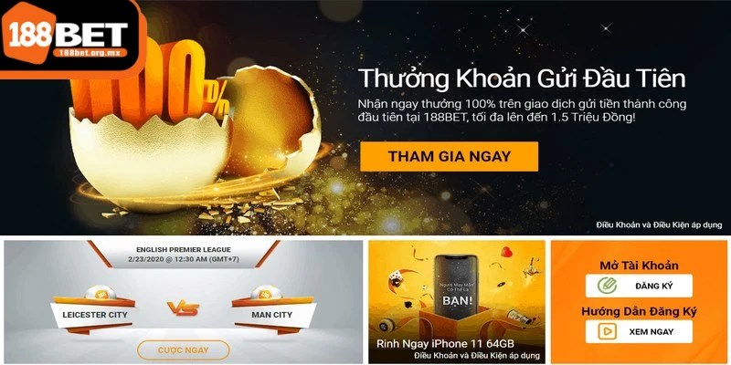 Chương trình “Nạp đầu 188BET tặng 199k” là một trong những ưu đãi hấp dẫn