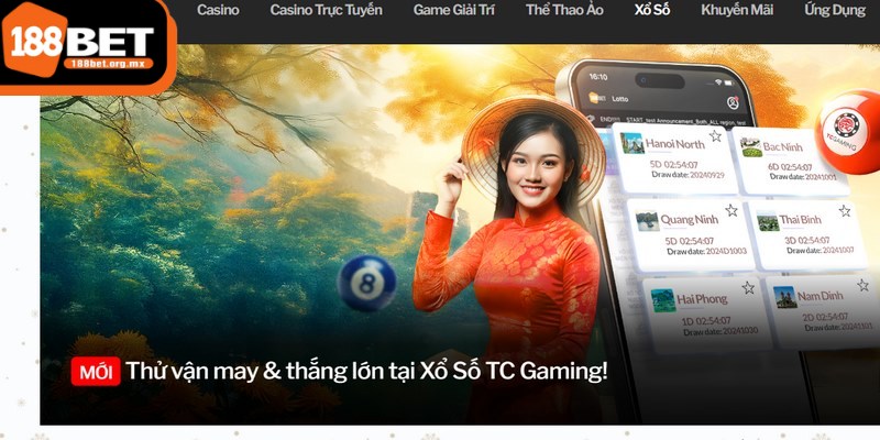 Sảnh xổ số 188BET đã nhanh chóng thu hút lượng người chơi